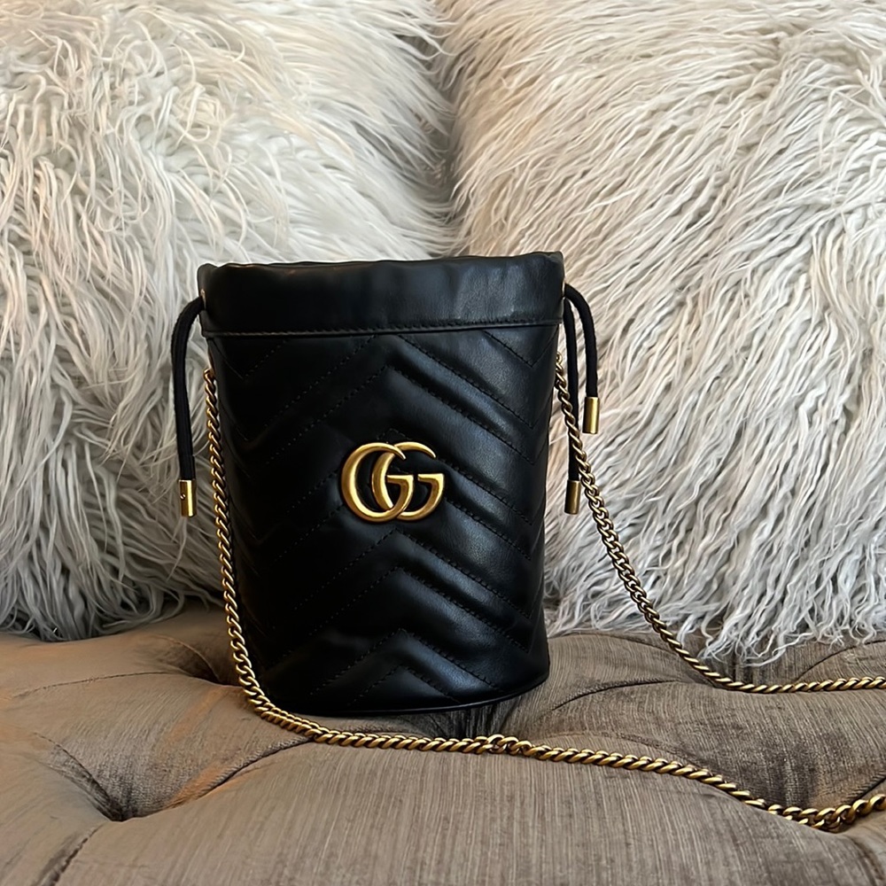 Gucci GG Marmont Mini Bucket Bag